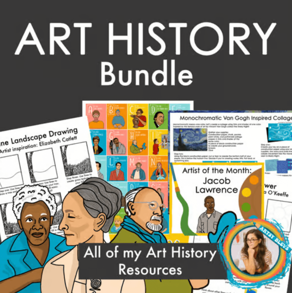 Art History Lessons and Visuals Growing Bundle